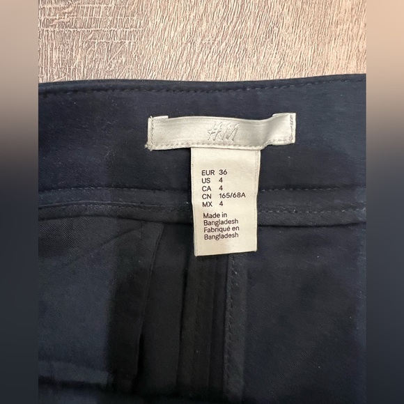 H&M Navy Blue Crop Dress Pants Size 4 - Picture 5 of 9